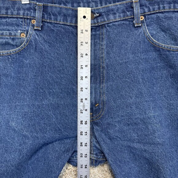 VTG Levis Jeans Mens 40x30 Blue 505-0217 Straight Made In USA Medium Wash Denim - Picture 6 of 9